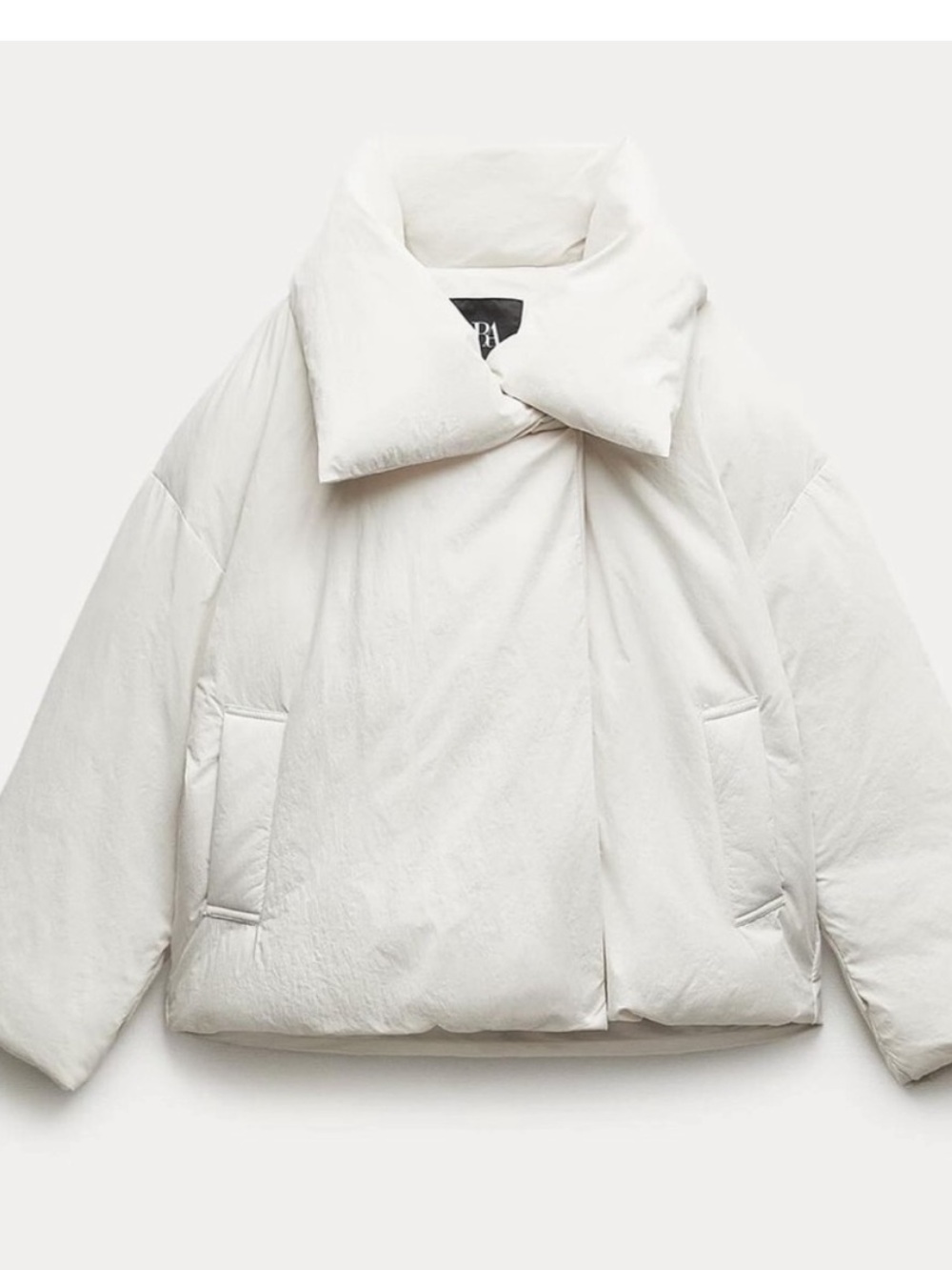 ZARA White Puffer Jacket. - Picture 10 of 12